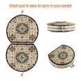 thumbnail image 4 of Portable Folding Mirror Compact Double Sided Travel Mirror Small Makeup Mirror Use Present for Women Traditional Intricate Pattern, 4 of 7