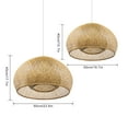 thumbnail image 2 of Arturesthome 1-Lights Natural Bamboo Pendant Light Woven Decor for Kitchen Island E26/27, 2 of 8