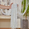 thumbnail image 6 of XIBUFE 2026 New Beaded Curtain,Doorway String Curtain,Tassel Bead Curtain for Hallway Window Closet Bedroom Living Room Kitchen Privacy Decor,Closet Curtain Boho Door Curtain,78.7"X 39.4",White, 6 of 6