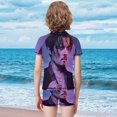 thumbnail image 3 of Johnny Depp Boys 2-Piece Swimsuit Set Bathing Suit Short Sleeve Swimwear Sets with Swim Trunk 10-12Y(150cm), 3 of 7