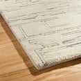 thumbnail image 4 of TOWN & COUNTRY LUXE Remi Abstract Line Art Handcrafted 100% Wool Area Rug, Beige/Blue, 9"x12", 4 of 9