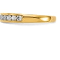 thumbnail image 3 of 14K Yellow Gold Lab Grown Diamond Si1/Si2, G H I, 11-Stone Channel Band (Size 7) Made In India rm4395b-050-lg, 3 of 5