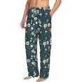 thumbnail image 5 of Cauagu Vintage Floral Mens Pajama Pants Sleep & Lounge Pants,PJ Bottoms with Pockets-XX-Large, 5 of 7