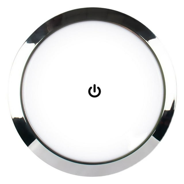 12V/24V LED Touch Lamp RV Ultra-thin Round Dome Light Ceiling Lamp Reading Light For Caravan Boat Yacht Camping Car ,Variety of Features