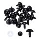 thumbnail image 1 of Ojos de seguridad Uxcell de 18 mm, 20 piezas de ojos de plástico para manualidades, Negro, 1 of 6