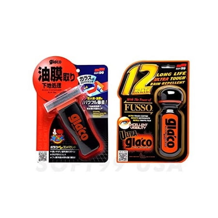 Glaco Glass Compound Roll On 100ml and Glaco Ultra Glaco 70ml_BUNDLE PACKAGE
