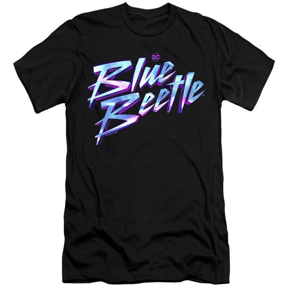 Blue Beetle (2023) Logo Unisex Adult Canvas Brand T Shirt