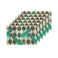thumbnail image 4 of MKHERT Vintage Green Peacock Cute Animals Placemats Table Mats for Dining Room Kitchen Table Decoration 12x18 inch,Set of 6, 4 of 4
