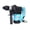 Black + Blue + Metal, variant on Cordless Leaf Blower for Lawn Care, Electric Leaf Blower with Battery and Charger - 20V 2-Speed Lightweight Leaf Blower for Patio, Driveway, and Snow Blowing - Black+Blue