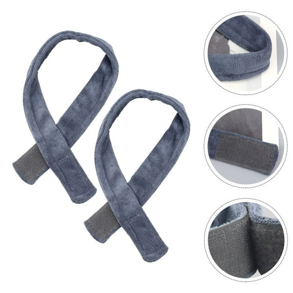 ULTNICE 2Pcs Multifunctional Makeup Headwear Head Wrap Cotton Grey Sports