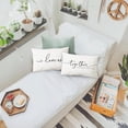 thumbnail image 2 of Love Themed Pillowcase Decorations for Home, I Love Us Together is Our Favorite Place to Be Throw Pillow Cover 12”x20” Set of 2,Valentine's Day Gifts, Love Gifts, 2 of 3