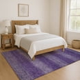 thumbnail image 7 of Addison Rugs Mayfield Premium Machine Washable Transitional Stripe Purple Rectangle Rug, 3' x 5', 7 of 7