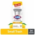 thumbnail image 6 of 2X - Glad Drawstring Small Trash Bags - Lemon Fresh Bleach - 4 Gallon - 34ct, 6 of 7