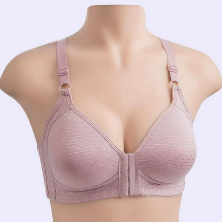 

3/4 Cup Bra Summer Thin Bra Adjustable Shoulder Strap Bra Push up Bra Wire Free Bra Front Buckle Bra Seamless Bra Breathable Bra