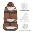 thumbnail image 5 of Sikiie Coffee Cafe Cup Car Seat Protector 2 Pack Car Seat Cushion Mat, Car Seat Covers for SUV, Truck, Van, 5 of 7