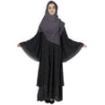 thumbnail image 5 of Bimba Women Islamic Prayer Dress Printed Bell Sleeves Muslim Abaya Dresses, 5 of 8