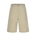 thumbnail image 4 of Men's Linen Shorts - Elastic Waist Casual Beach Pants with 7" Inseam, 4 of 6