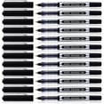 thumbnail image 3 of Liquid Ink Rollerball Pens, 12 Pack 0.5mm Stick Ballpoint Black Gel Pens for Adult Writing Note Taking School & Office Supplies, 3 of 5