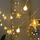 thumbnail image 5 of Guirnalda de Luces Led Navideñas con Forma de Estrella (150 Cm o 300 Cm) con Pilas, Color Blanco, Ideal para Decoración Navideña, Centros de Mesa, Paredes y Techos., 5 of 5