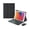 Black black, variant on MATN Illuminated Keyboard and Mouse Case compatible with iPad Air 5 & 4 - Stylish Protection and Enhanced Typing Experience