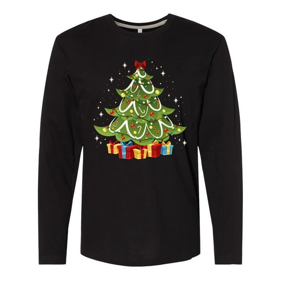 Inktastic Christmas Tree Long Sleeve T-Shirt