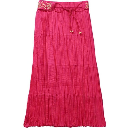 Women's Plus Tiered Crinkle Skirt