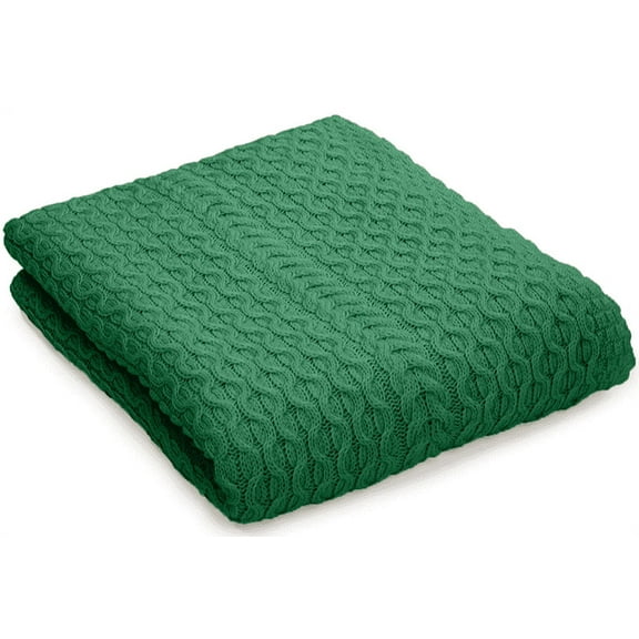 SAOL King Size Bed Throw Blanket Irish Aran Soft 100% Merino Wool 92x78 In, Made in Ireland