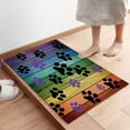 thumbnail image 4 of Dirty Dog Paw Prints Doormats Dog Mat for Muddy Paws Entrance Front Door Rug Outdoors/Indoor/Bathroom/Kitchen/Bedroom Floor Mats,Non-Slip Low-Profile Welcome Doormat for Dog Lovers,18 x 30 inch, 4 of 6