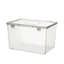 Clear Plastic Airtight Bread Storage Container | 8.38x5.78x5in Bread Bin | Reusable Loaf & Cake Organizer | Kitchen Pantry Dispenser | BPA-Free Polypropylene