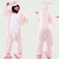 thumbnail image 3 of Krdevn Adult Animal Onesie Pajamas, Hooded Cartoon Cosplay Jumpsuit for Halloween Costume & Home Loungewear,Light Pink, 3 of 4