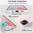 thumbnail image 3 of for iPhone 13 Case, Silicone Shockproof Slim Thin Phone Case for iPhone 13 6.1 inch Ice Pink, 3 of 13