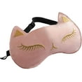 thumbnail image 2 of Sleep Mask & Blindfoldsuper-smooth Eye Mask For Sleepingwith Adjustable Strapsuitable For Travel, Nap, Night Sleep(06#pink Cat), 2 of 4