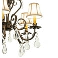thumbnail image 4 of Meyda Tiffany 120420 Chantilly 5 Light 24" Wide Crystal Chandelier - French Bronzed /, 4 of 7