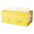 thumbnail image 1 of Caja de pañuelos de escritorio Ormromra Soporte para Papel higiénico Color Amarillo Tamaño 20,5 x 10,5 x 9 cm, 1 of 5