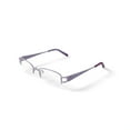 thumbnail image 2 of Walmart Women's FM11550 Rectangular Prescription Eyeglasses with Case, Purple, 2 of 6