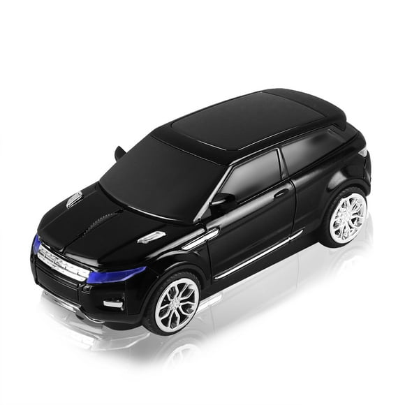 SHARE SUNSHINE Wireless Mouse, Cool Car Shaped Computer Mouse with USB Receiver, 2.4G 1600 DPI Optical Mouse for Office School Travel for PC Computer Laptop Gift (Black)