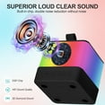 thumbnail image 5 of AHANSI Bluetooth Karaoke Speaker  Machine for Kids Adults Portable Karaoke Machine with 2  Mics  Easter Birthday Gifts Toys for Girls Boy (Black）, 5 of 7