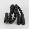 thumbnail image 3 of Guyelim Push Up Rack 1 Pair of S Shaped Push Up Rack Fitness Push-Ups Stand Push-up Bracket Plank Fitness Abdominal Trainer Equipment (Black Handle), 3 of 10