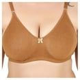 thumbnail image 2 of Stylesindia Women Plus Size Bra Full Coverage C-Cup Non Wired Pushup Soft Cup for T-Shirt Sports Garment and Daily Use ( 40, Light Brown), 2 of 6