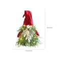 thumbnail image 3 of ​13" Light-Up Santa Gnome Doll with LED Hat - Battery Operated Tabletop Decor for Christmas, Indoor/Outdoor (Batteries Not Included)​​ Green, 3 of 5