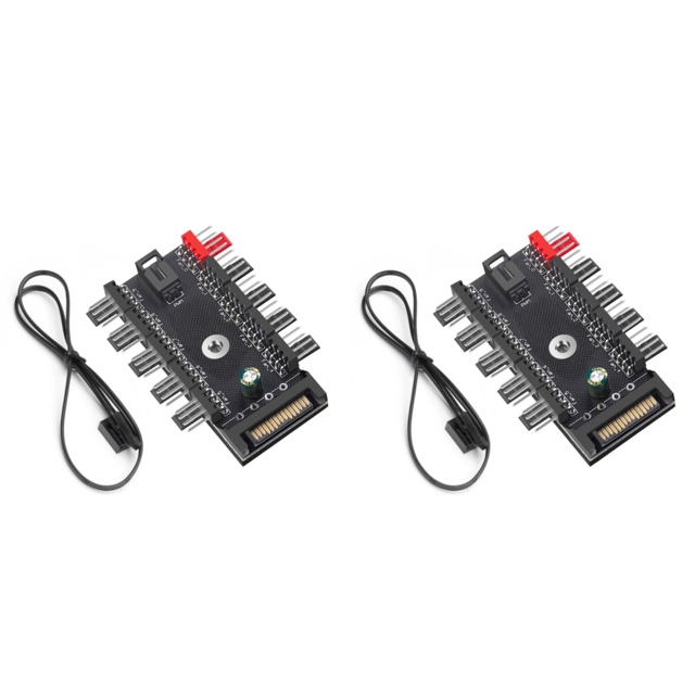 Cable Alimentación Del Ventilador PWM 4 Pines Adaptador Refrigeración Enfriador Concentrador Divisor 1 A 10 Vías