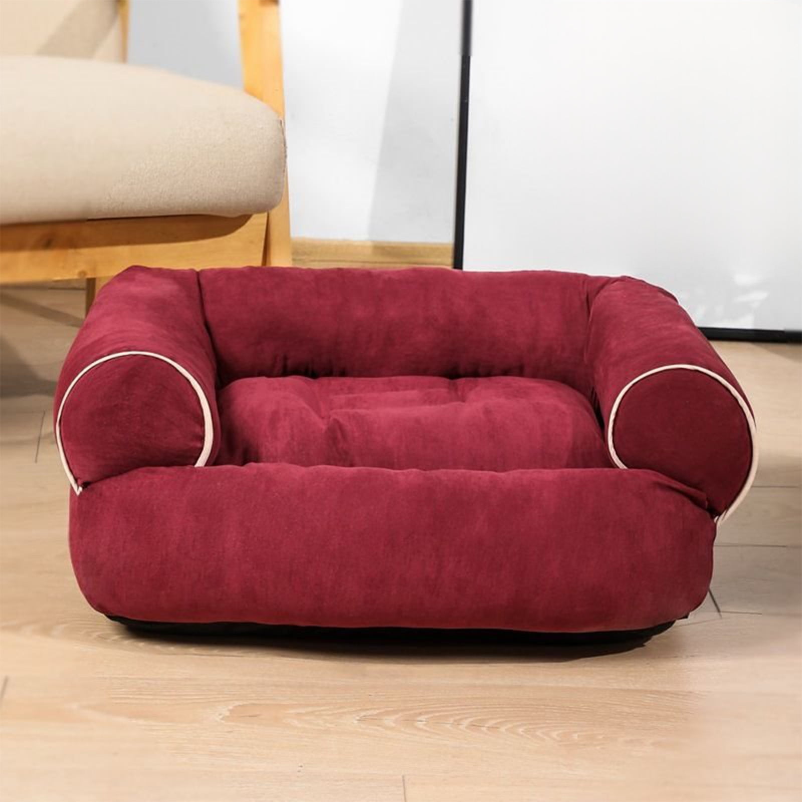 Orthopedic Sofa Dog Bed, Washable Rectangular Pet Bed for Small Dogs, Cats, and Kittens, Non-Slip Bottom, Soft Cozy Sleeping and Resting Sofa