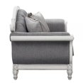 thumbnail image 3 of Benjara Fil 71" Loveseat with 3 Pillows- Fabric Upholstery- Poplar Wood- Gray, 3 of 6