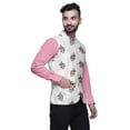 thumbnail image 4 of Atasi Block Marriage Ethnic Coat For Men Printed Nehru Jacket Mens Bandhgala Casual Vest Jacket-Medium, 4 of 6