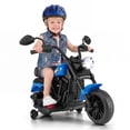thumbnail image 3 of OLAKIDS Kids Motorcycle, 6V Ride On Toy with Training Wheels, Forward/Reverse Switch, Music & Headlights for Toddlers 3+ Years, 3 of 8