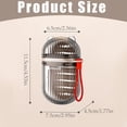 thumbnail image 3 of 1 Pc Travel Soap Case, Leakproof Soap Container with Lid, Portable Bar Soap Holder for Traveling, Soap Dish for Bathroom, Shower, Gym, Camping, Vacation, Outdoor, 4.53x2.95x1.77 Inch, Gray, 3 of 9