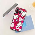 thumbnail image 4 of Phone Case for iPhone 11 14 12 13 Pro Max 7 8 XR X XS 6 6S Plus MINI Silicone Capa Pink Red Many Color Hello Kitty LXY, 4 of 7