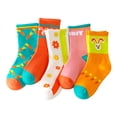 thumbnail image 1 of Laklulu 5 pares de calcetines antideslizantes de tubo medio Princess en un estilo lindo, 1 of 6