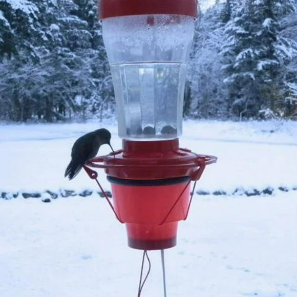 SMihono Bird Feeders for Outdoors Hanging The Hummingbird Feeder Heater Is A Separate Item That Attaches To The Bottom Of An Existing Hummingbird Feeder on Clearance