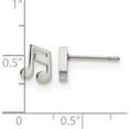 thumbnail image 4 of Stainless Steel Polished Music Note Post Earrings (7.94 X 7.34) Made In China sre1163, 4 of 6